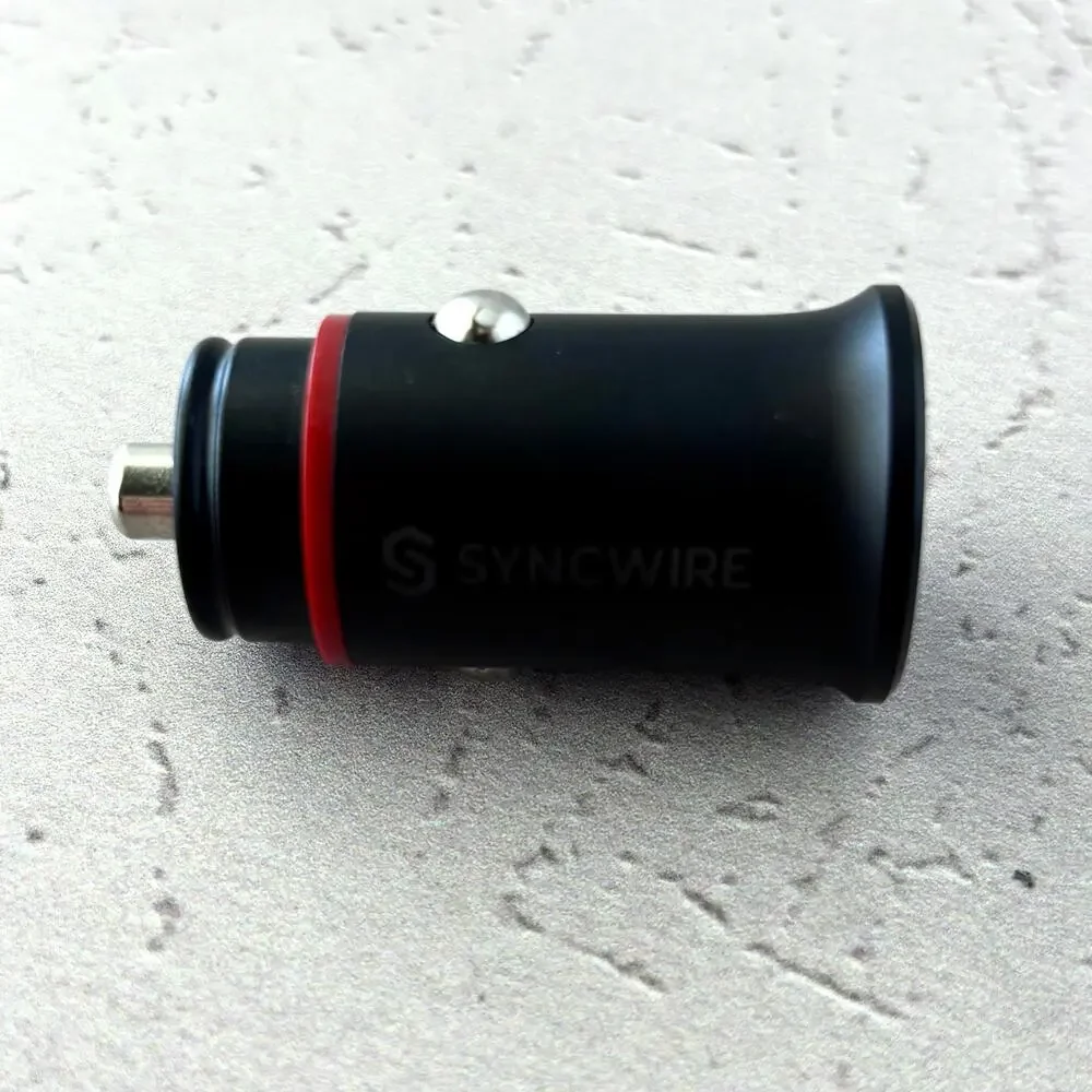 Syncwire USB-C Car Charger 38W Fast USB Car Charger PD&QC 3.0 Dual Port